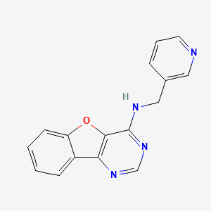 molecular formula C16H12N4O B14163823 N-(pyridin-3-ylmethyl)[1]benzofuro[3,2-d]pyrimidin-4-amine CAS No. 325745-60-6