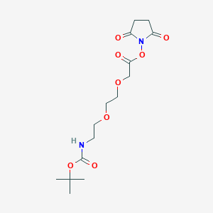 molecular formula C15H24N2O8 B1416394 BocNH-PEG2-CH2COONHS CAS No. 911102-04-0