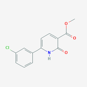 molecular formula C13H10ClNO3 B1416397 Methyl 6-(3-chlorophenyl)-2-oxo-1,2-dihydropyridine-3-carboxylate CAS No. 2120828-58-0
