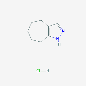 molecular formula C8H13ClN2 B1416406 2,4,5,6,7,8-Hexahydrocyclohepta[c]pyrazole hydrochloride CAS No. 2173107-23-6