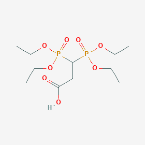 molecular formula C11H24O8P2 B141641 3,3-Bis(diethoxyphosphoryl)propanoic acid CAS No. 151869-73-7
