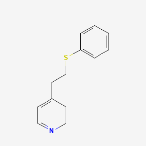molecular formula C13H13NS B14164161 4-(2-(Phenylthio)ethyl)pyridine CAS No. 5104-00-7