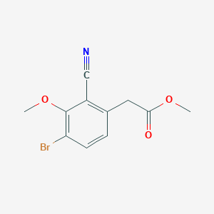 Methyl 4-bromo-2-cyano-3-methoxyphenylacetate