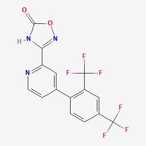 3-[4-(2,4-Bis-trifluoromethylphenyl)-pyridin-2-yl]-4H-[1,2,4]oxadiazol-5-one