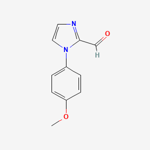 molecular formula C11H10N2O2 B1416429 1-(4-Methoxyphenyl)-1h-imidazole-2-carbaldehyde CAS No. 5709-65-9