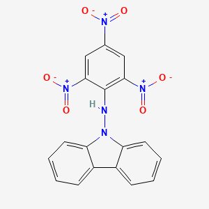 molecular formula C18H11N5O6 B14164339 N-(2,4,6-trinitrophenyl)carbazol-9-amine CAS No. 21046-05-9