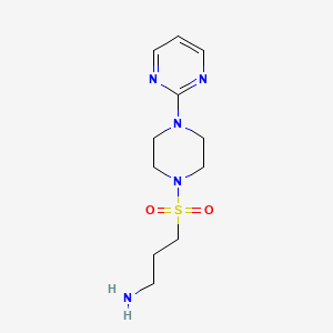 (3-[(4-Pyrimidin-2-ylpiperazin-1-YL)sulfonyl]propyl)amine