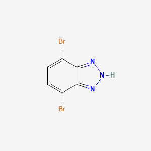 molecular formula C6H3Br2N3 B1416436 4,7-Dibromo-1H-benzo[d][1,2,3]triazole CAS No. 851106-90-6