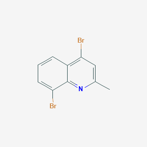 molecular formula C10H7Br2N B1416438 4,8-Dibromo-2-methylquinoline CAS No. 1070879-55-8