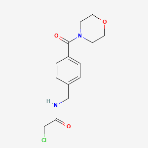 2-chloro-N-[4-(morpholin-4-ylcarbonyl)benzyl]acetamide