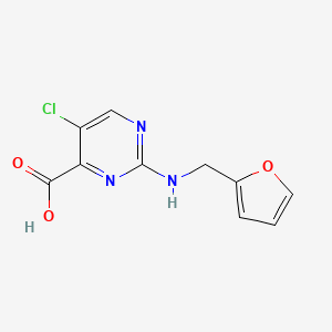 5-Chloro-2-[(2-furylmethyl)amino]pyrimidine-4-carboxylic acid