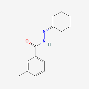 molecular formula C14H18N2O B14164412 N'-cyclohexylidene-3-methylbenzohydrazide CAS No. 5117-11-3