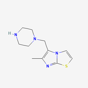 6-Methyl-5-(piperazin-1-ylmethyl)imidazo[2,1-b][1,3]thiazole
