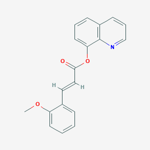 molecular formula C19H15NO3 B14164491 quinolin-8-yl (2E)-3-(2-methoxyphenyl)prop-2-enoate CAS No. 1049978-13-3
