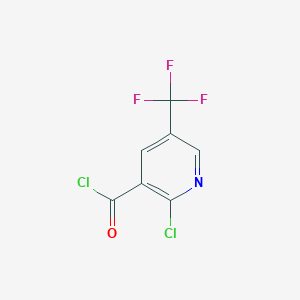 molecular formula C7H2Cl2F3NO B1416450 2-Chloro-5-(trifluoromethyl)pyridine-3-carbonyl chloride CAS No. 1099597-75-7
