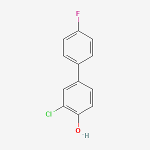 molecular formula C12H8ClFO B1416454 2-Chloro-4-(4-fluorophenyl)phenol CAS No. 860616-69-9