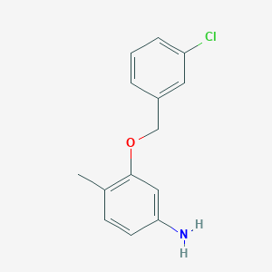 3-[(3-Chlorophenyl)methoxy]-4-methylaniline
