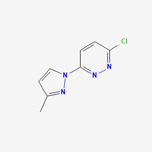 B1416465 3-chloro-6-(3-methyl-1H-pyrazol-1-yl)pyridazine CAS No. 499200-92-9