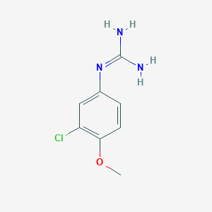 molecular formula C8H10ClN3O B1416468 N-(3-chloro-4-methoxyphenyl)guanidine CAS No. 1125409-86-0