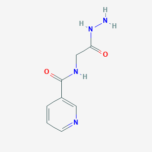 molecular formula C8H10N4O2 B1416469 N-[(hydrazinecarbonyl)methyl]pyridine-3-carboxamide CAS No. 35418-23-6