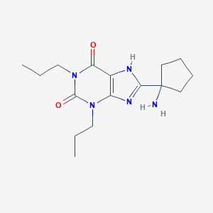 molecular formula C16H25N5O2 B141647 Midaxifylline CAS No. 151159-23-8