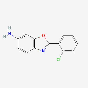 molecular formula C13H9ClN2O B1416471 2-(2-Chlorophenyl)-1,3-benzoxazol-6-amine CAS No. 1134316-96-3