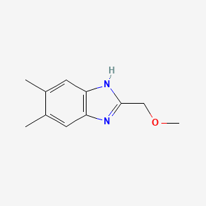 molecular formula C11H14N2O B1416473 2-Methoxymethyl-5,6-dimethyl-1H-benzoimidazole CAS No. 1176128-05-4