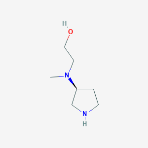 molecular formula C7H16N2O B1416477 2-[甲基-(3S)-3-吡咯烷基氨基]-乙醇 CAS No. 748766-92-9