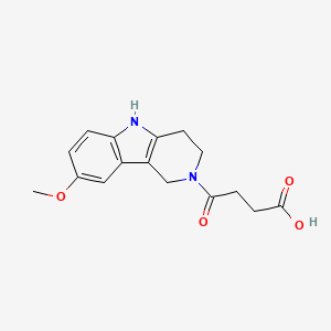 4-(8-methoxy-1,3,4,5-tetrahydro-2H-pyrido[4,3-b]indol-2-yl)-4-oxobutanoic acid