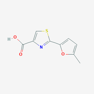 molecular formula C9H7NO3S B1416489 2-(5-Methylfuran-2-yl)-1,3-thiazole-4-carboxylic acid CAS No. 1087792-53-7