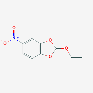 molecular formula C9H9NO5 B141649 2-Ethoxy-5-nitro-1,3-benzodioxole CAS No. 148899-12-1