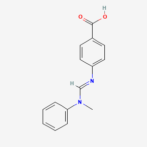 molecular formula C15H14N2O2 B1416491 4-(((Methyl(phenyl)amino)methylene)amino)benzoic acid CAS No. 951626-83-8