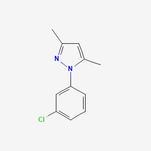 molecular formula C11H11ClN2 B1416492 1-(3-chlorophenyl)-3,5-dimethyl-1H-pyrazole CAS No. 294877-27-3
