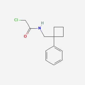 2-chloro-N-[(1-phenylcyclobutyl)methyl]acetamide