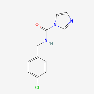 molecular formula C11H10ClN3O B1416497 N-[(4-chlorophenyl)methyl]-1H-imidazole-1-carboxamide CAS No. 149047-31-4