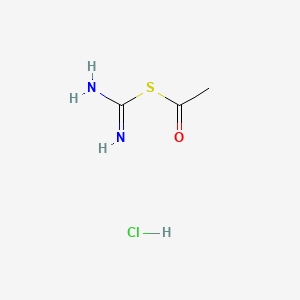 molecular formula C3H7ClN2OS B14164988 Acetyl isothiouronium chloride CAS No. 63679-61-8