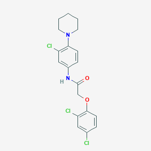 molecular formula C19H19Cl3N2O2 B14164989 N-[3-chloro-4-(piperidin-1-yl)phenyl]-2-(2,4-dichlorophenoxy)acetamide CAS No. 625409-27-0