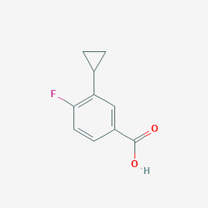 molecular formula C10H9FO2 B1416500 3-Cyclopropyl-4-fluorobenzoic acid CAS No. 1063733-86-7