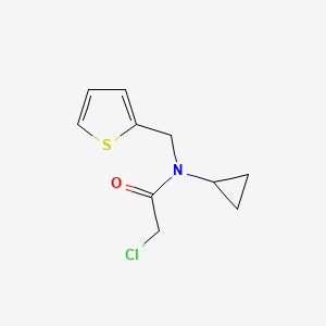 molecular formula C10H12ClNOS B1416503 2-氯-N-环丙基-N-(噻吩-2-基甲基)乙酰胺 CAS No. 1175771-39-7