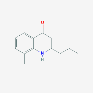 4-Hydroxy-8-methyl-2-propylquinoline