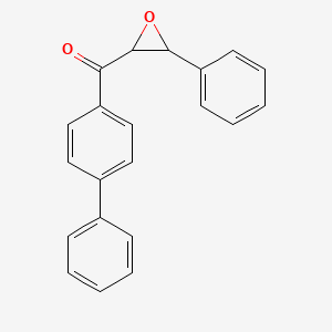 molecular formula C21H16O2 B14165082 4'-Phenylchalcone oxide CAS No. 32047-01-1