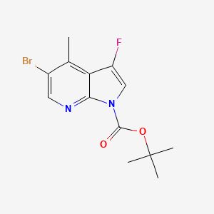 molecular formula C13H14BrFN2O2 B14165084 tert-butyl 5-bromo-3-fluoro-4-methyl-1H-pyrrolo[2,3-b]pyridine-1-carboxylate 