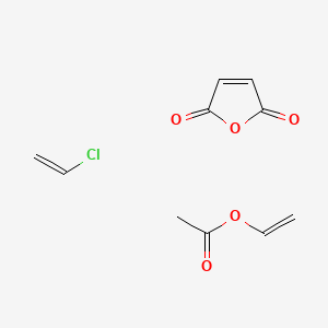molecular formula C10H11ClO5 B14165089 Chloroethene;ethenyl acetate;furan-2,5-dione CAS No. 25085-82-9
