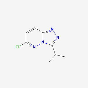 molecular formula C8H9ClN4 B1416510 6-Chloro-3-isopropyl-[1,2,4]triazolo[4,3-b]pyridazine CAS No. 72392-97-3
