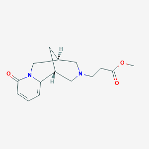 molecular formula C15H20N2O3 B14165137 Methyl (1R,5S)-1,5,6,8-tetrahydro-8-oxo-1,5-methano-2H-pyrido[1,2-a][1,5]diazocine-3(4H)-propanoate CAS No. 5687-35-4