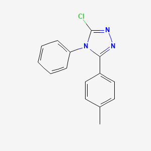 molecular formula C15H12ClN3 B1416514 3-chloro-5-(4-methylphenyl)-4-phenyl-4H-1,2,4-triazole CAS No. 108850-11-9