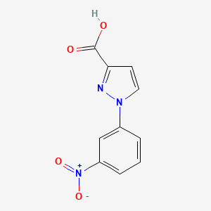 molecular formula C10H7N3O4 B1416515 1-(3-nitrophenyl)-1H-pyrazole-3-carboxylic acid CAS No. 1152836-50-4