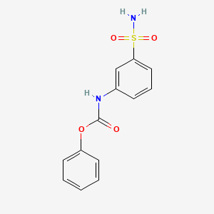 molecular formula C13H12N2O4S B1416516 苯基 N-(3-磺酰苯基)氨基甲酸酯 CAS No. 129513-94-6