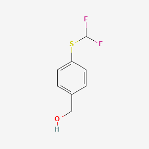 molecular formula C8H8F2OS B1416518 {4-[(Difluoromethyl)sulfanyl]phenyl}methanol CAS No. 1114822-77-3