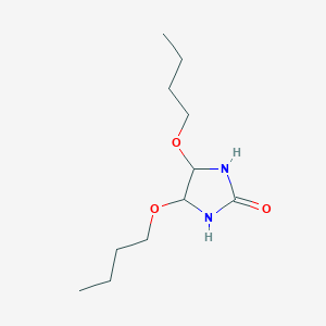molecular formula C11H22N2O3 B14165229 4,5-Dibutoxy-2-imidazolidinone CAS No. 5588-12-5